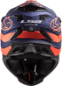 LS2 MX700 Subverter Evo Cargo Helmet - Blue/Orange Fluo Matt