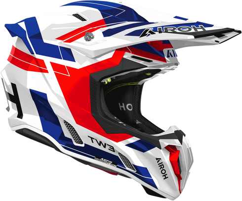 Airoh Twist 3 Dynasty Helmet - Red/Blue Gloss — Motorcycle Helmets (image 3 of 3)