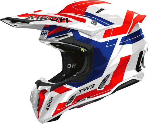 Airoh Twist 3 Dynasty Helmet - Red/Blue Gloss — Motorcycle Helmets (image 1 of 3)