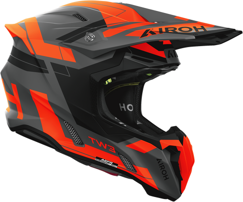 Airoh Twist 3 Dynasty Helmet - Orange Matt — Motorcycle Helmets (image 2 of 2)