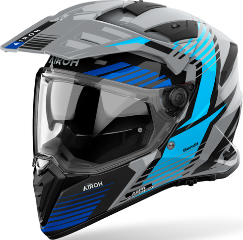 Airoh 2027 Bandit Spicy Helmet - Blue Gloss
