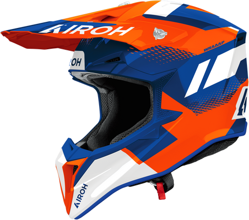 Airoh 2027 Wraaap Vision Helmet - Orange/Blue Gloss