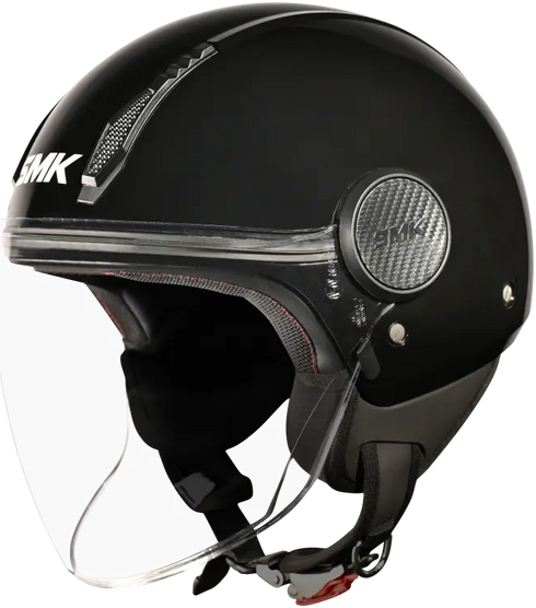 SMK Laminar Solid Helmet - GL200 (Black Gloss)