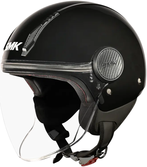 SMK Laminar Solid Helmet - GL200 (Black Gloss) — Motorcycle Helmets (image 1 of 3)
