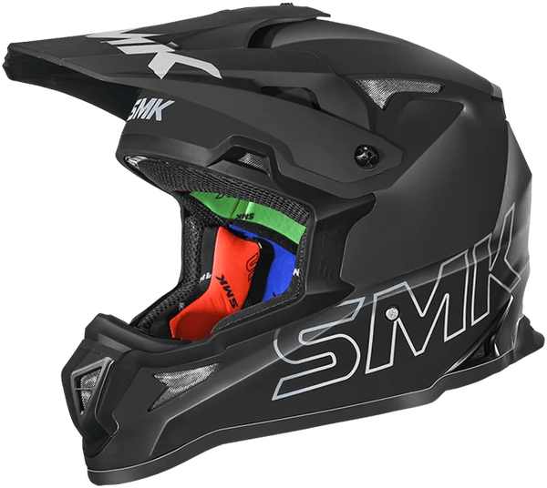 SMK Allterra Solid Helmet - MA260 (Black Matt) — Motorcycle Helmets (image 1 of 3)