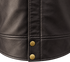 Nexo Ladies Cafe Racer V2 Leather Jacket - Dark Brown