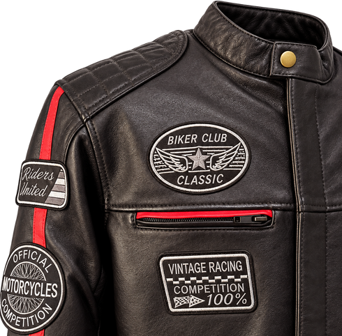 Nexo Ladies Cafe Racer V2 Leather Jacket - Dark Brown