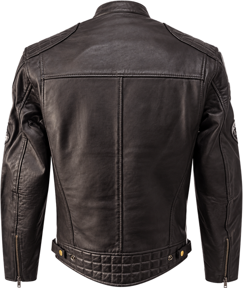 Nexo Cafe Racer V2 Leather Jacket - Dark Brown