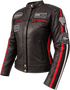 Nexo Ladies Cafe Racer V2 Leather Jacket - Dark Brown