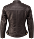 Nexo Ladies Cafe Racer V2 Leather Jacket - Dark Brown