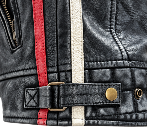 Nexo Ladies Cafe Racer V2 Leather Jacket - Denim Wax