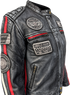 Nexo Ladies Cafe Racer V2 Leather Jacket - Denim Wax