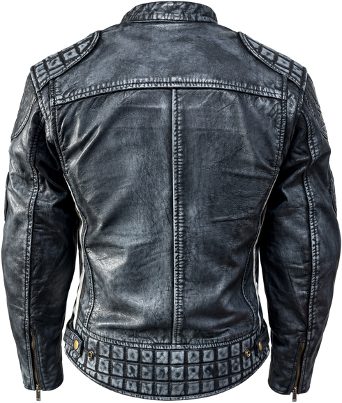 Nexo Ladies Cafe Racer V2 Leather Jacket - Denim Wax