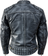 Nexo Ladies Cafe Racer V2 Leather Jacket - Denim Wax