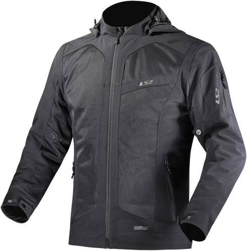 LS2 Mens Bolton Air Jacket - Black — Motorcycle Gear (image 1 of 2)