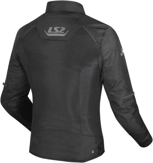 LS2 Ladies Breeze Jacket - Black — Motorcycle Gear (image 2 of 2)