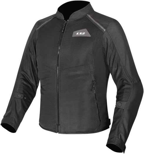 LS2 Ladies Breeze Jacket - Black — Motorcycle Gear (image 1 of 2)