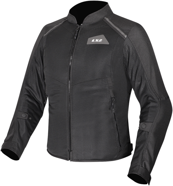 LS2 Ladies Breeze Jacket - Black — Motorcycle Gear (image 1 of 2)