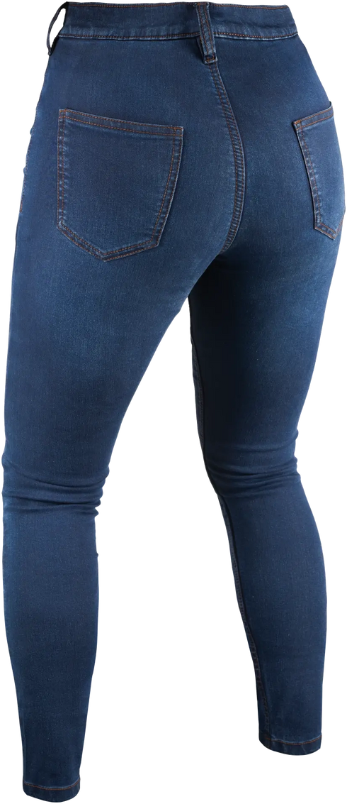 Oxford Ladies Super Jegging 3.0 Reinforced Stretch Denim Jeans - Indigo Blue (Regular) — Motorcycle Gear (image 2 of 13)