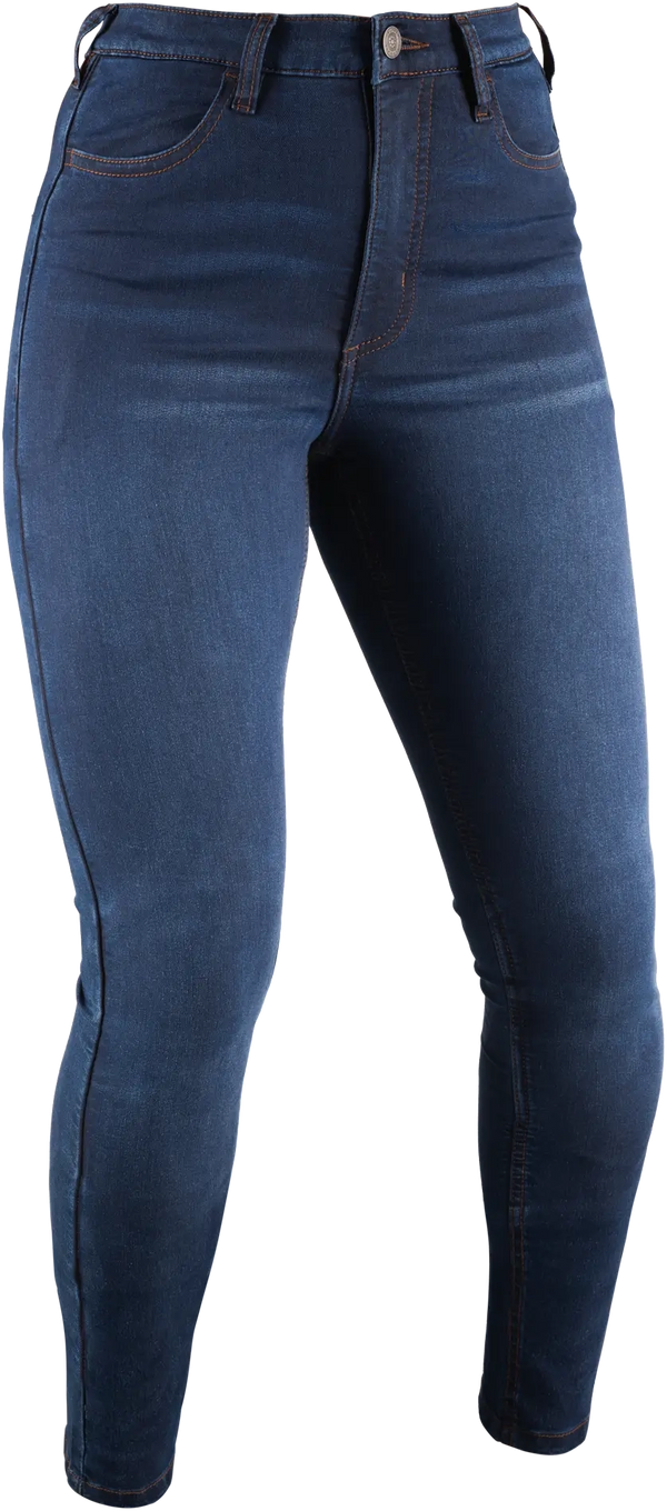 Oxford Ladies Super Jegging 3.0 Reinforced Stretch Denim Jeans - Indigo Blue (Regular) — Motorcycle Gear (image 1 of 13)
