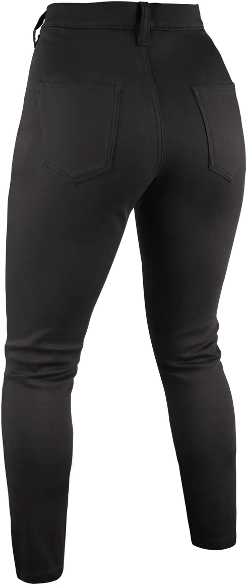 Oxford Ladies Super Jegging 3.0 Reinforced Stretch Denim Jeans - Black (Regular) — Motorcycle Gear (image 2 of 13)