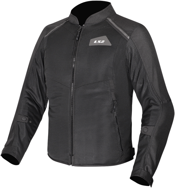 LS2 Mens Breeze Jacket - Black — Motorcycle Gear (image 1 of 2)