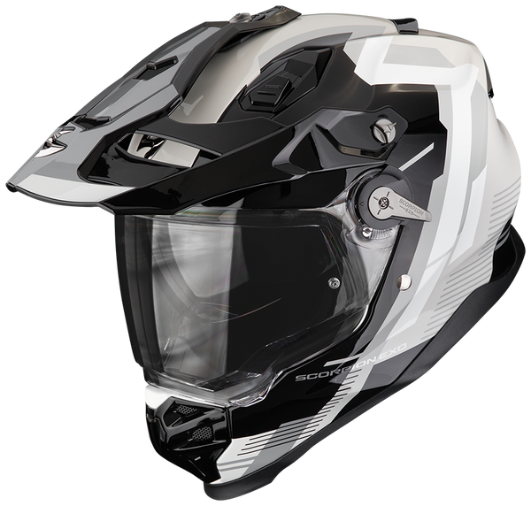Scorpion ADF-9000 Air Patrol Helmet - Black/Silver