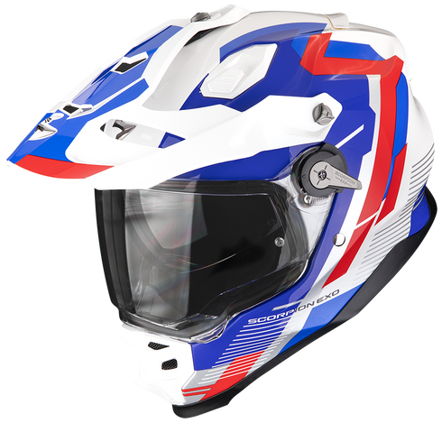 Scorpion ADF-9000 Air Patrol Helmet - White/Blue/Red
