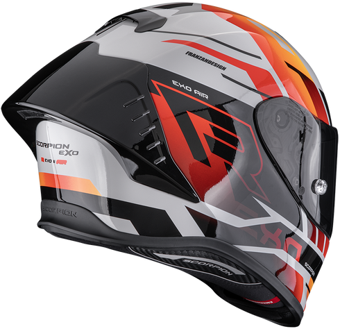 Scorpion EXO-R1 Evo II Air Adrenaline Helmet - Grey/Red/Orange