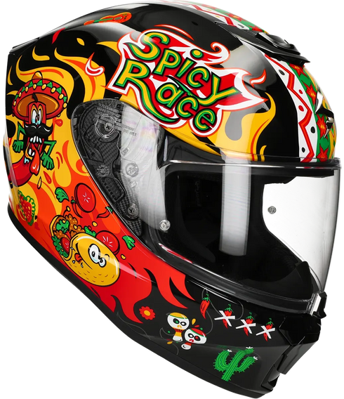 Scorpion Youth EXO-JNR Air Yucatan Helmet - Black/Yellow/Red — Motorcycle Helmets (image 6 of 9)