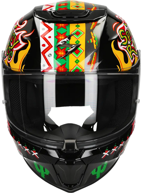 Scorpion Youth EXO-JNR Air Yucatan Helmet - Black/Yellow/Red — Motorcycle Helmets (image 7 of 9)
