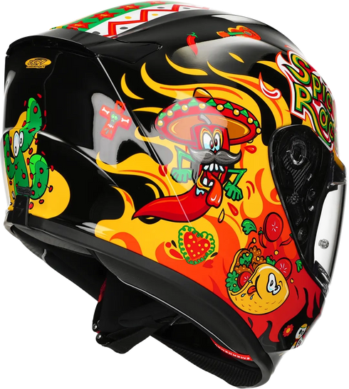 Scorpion Youth EXO-JNR Air Yucatan Helmet - Black/Yellow/Red — Motorcycle Helmets (image 4 of 9)