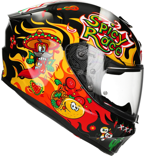 Scorpion Youth EXO-JNR Air Yucatan Helmet - Black/Yellow/Red — Motorcycle Helmets (image 5 of 9)
