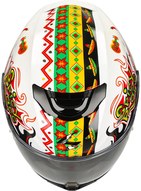 Scorpion Youth EXO-JNR Air Yucatan Helmet - White/Orange/Black — Motorcycle Helmets (image 10 of 11)
