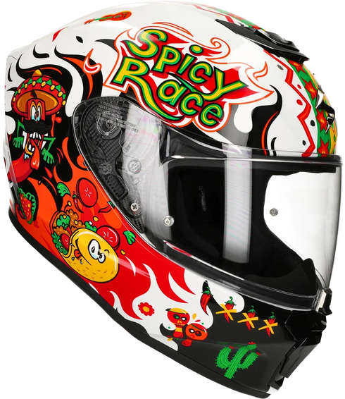 Scorpion Youth EXO-JNR Air Yucatan Helmet - White/Orange/Black — Motorcycle Helmets (image 7 of 11)