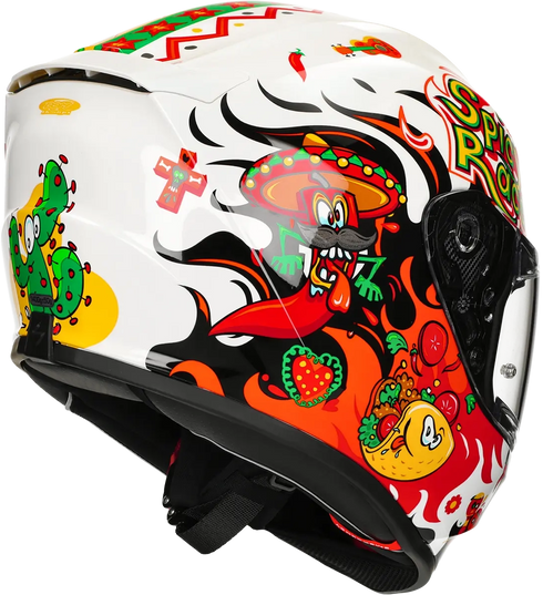 Scorpion Youth EXO-JNR Air Yucatan Helmet - White/Orange/Black — Motorcycle Helmets (image 4 of 11)