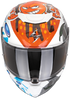 Scorpion Youth EXO-JNR Air The4elements Helmet - White/Blue/Orange