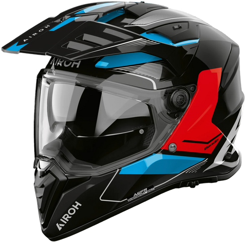 Airoh 2026 Bandit Tune Helmet - Blue/Red Gloss