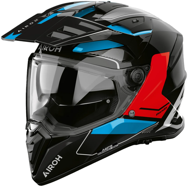 Airoh 2026 Bandit Tune Helmet - Blue/Red Gloss — Motorcycle Helmets (image 1 of 2)