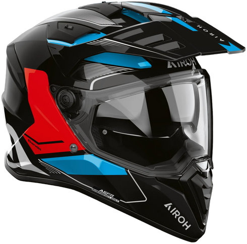 Airoh 2026 Bandit Tune Helmet - Blue/Red Gloss