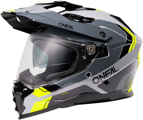 O'Neal 2026 D-SRS Nomad Helmet - Black/Grey/Neon Yellow