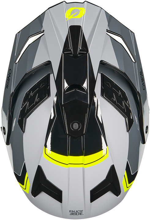 O'Neal 2026 D-SRS Nomad Helmet - Black/Grey/Neon Yellow