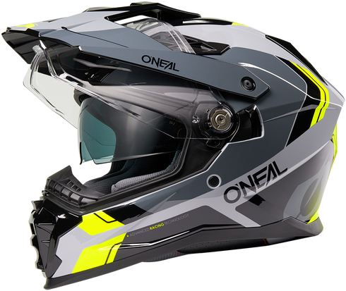 O'Neal 2026 D-SRS Nomad Helmet - Black/Grey/Neon Yellow