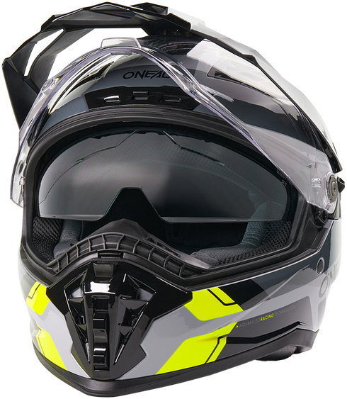 O'Neal 2026 D-SRS Nomad Helmet - Black/Grey/Neon Yellow