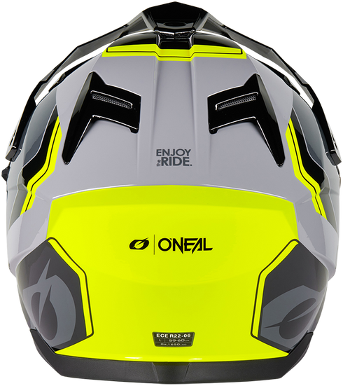 O'Neal 2026 D-SRS Nomad Helmet - Black/Grey/Neon Yellow