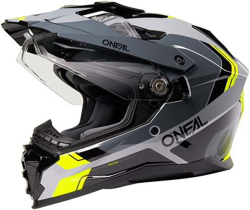 O'Neal 2026 D-SRS Nomad Helmet - Black/Grey/Neon Yellow