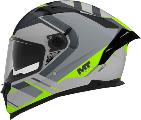 MT Helmets Braker SV Inception Helmet - C2 Gloss (Grey/Yellow)