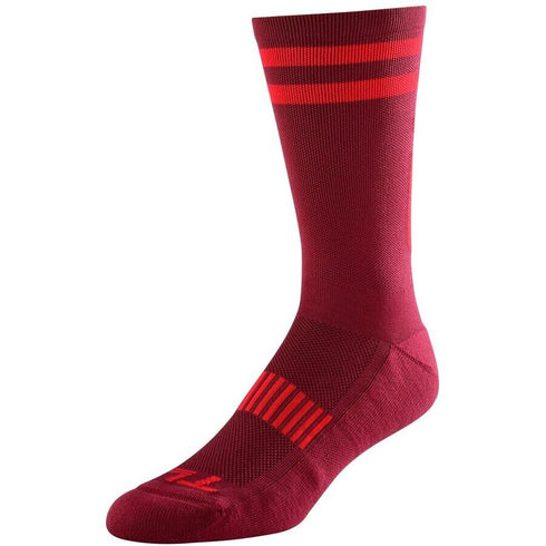 Troy Lee Designs Speed Performance Socks - Oxblood — Lifestyle (image 1 of 2)