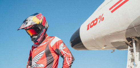 100% Armega HiPER Goggle Jett Special - JettPak Signature Goggle (Mirror Red Lens; Limited Edition)