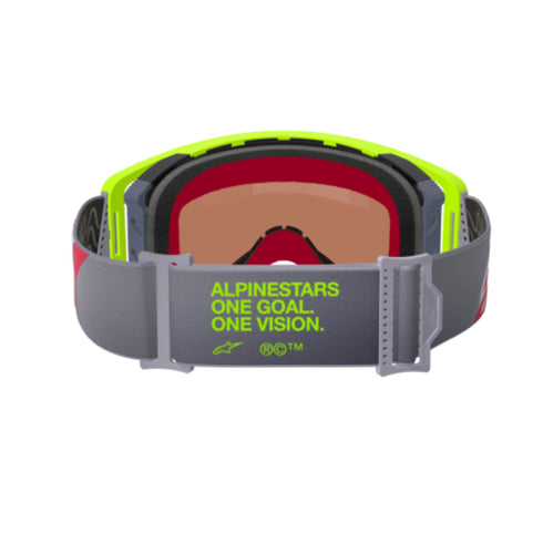 Alpinestars Supertech Corp Goggles (Mirror Lens) - Yellow/Red